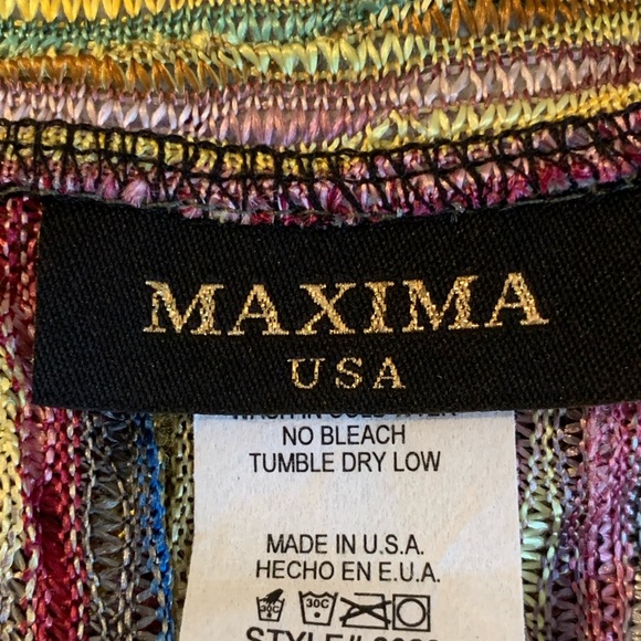 MAXIMA UNSTRUCTURED MULTI COLOR METALLIC STRIPED JACKET. WOMEN’S SIZEMEDIUM - Picture 7 of 8